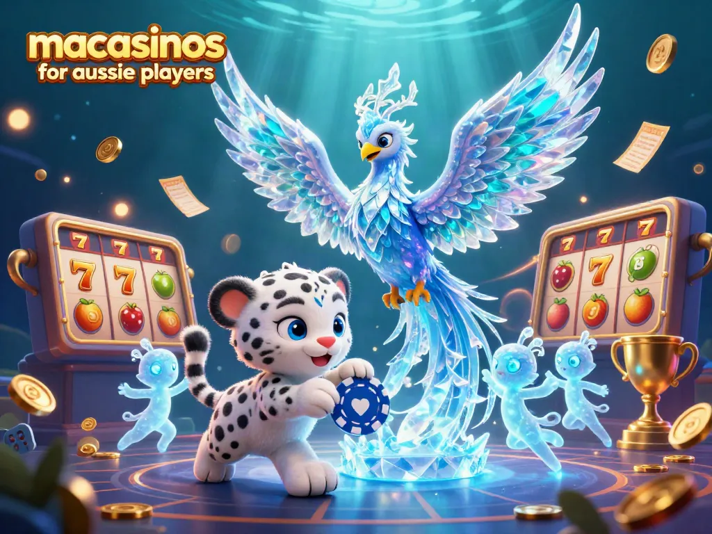 Engage in gaming action at mac casinos for aussie players featuring vibrant slot elements and animated characters.