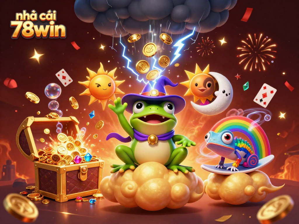 Experience the thrill of nhà cái 78win with vibrant characters and dynamic casino gaming elements.