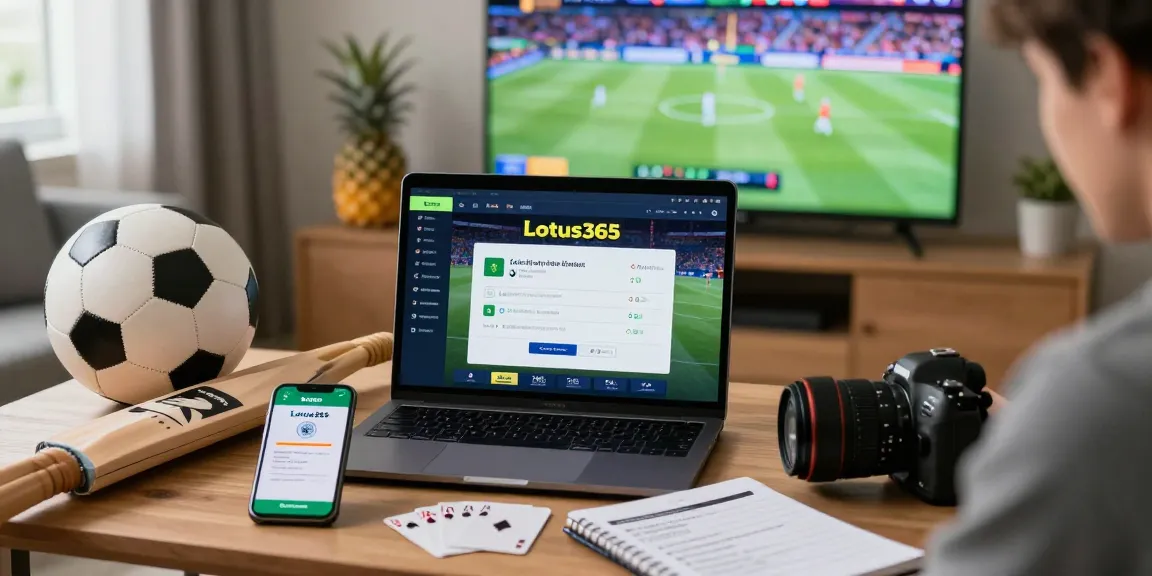Engaging online gaming experience with Lotus365 platform in a cozy atmosphere.