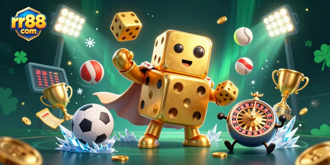 Experience the exciting world of rr88 com with dynamic gaming illustrations showcasing vibrant casino elements.