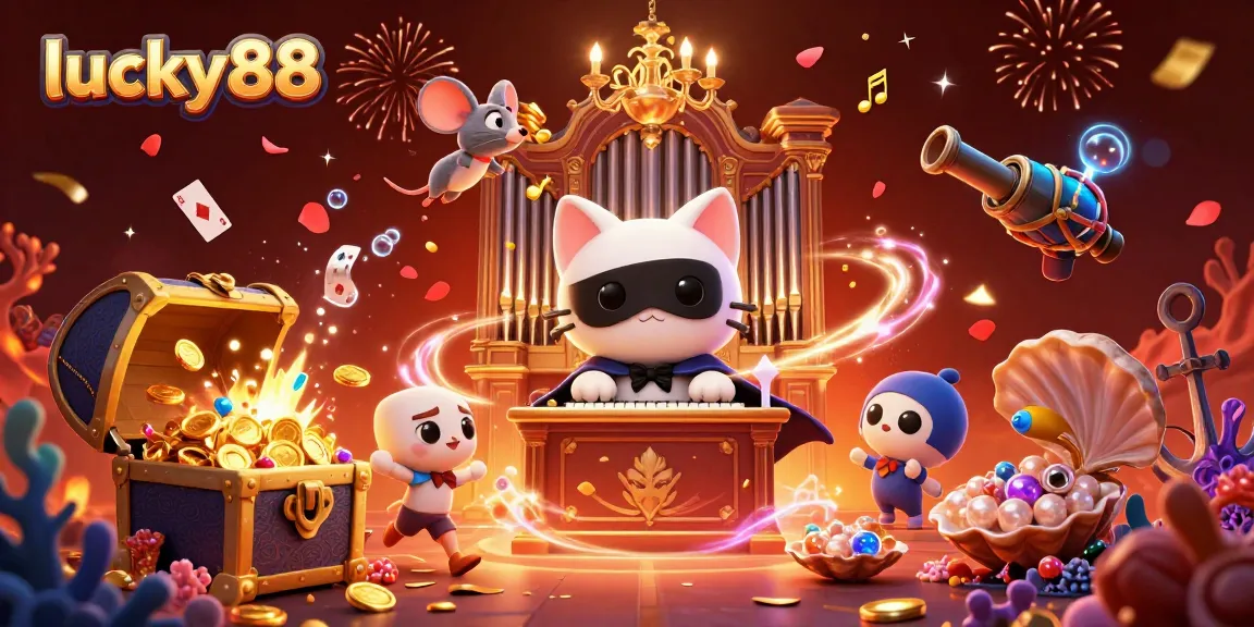Join the thrilling world of lucky88 with a captivating casino-themed illustration.