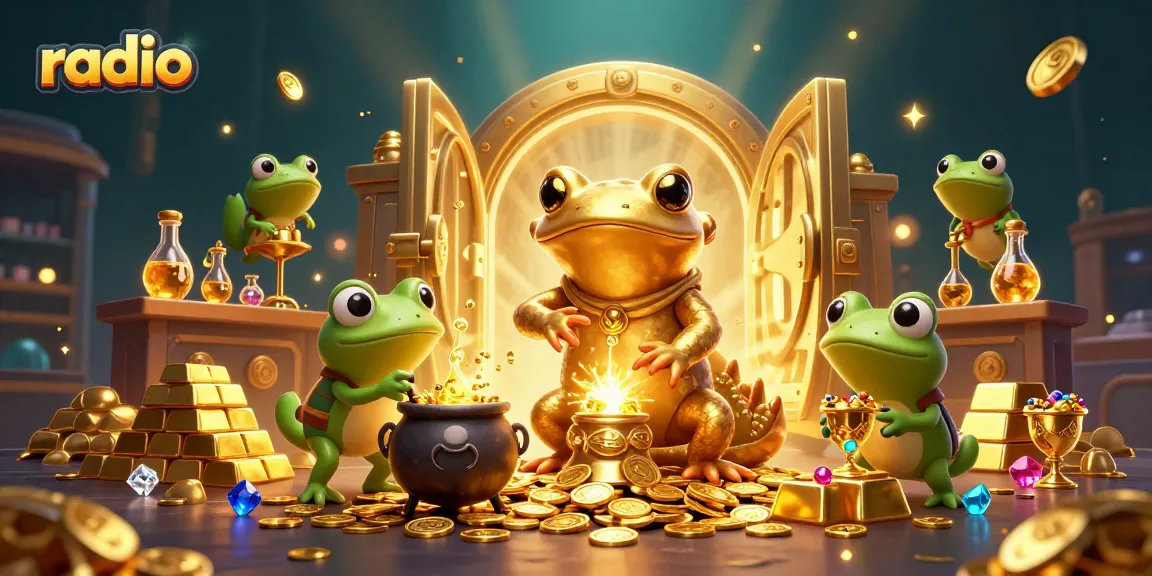Engage with action-packed radio-themed gaming elements in vibrant, high-quality casino art.